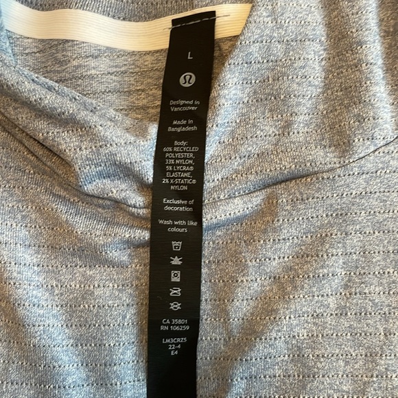 Drysense Hoodie-Heathered Chambray-L-NWT-Lulu - Picture 5 of 7